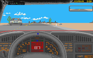 Test Drive II - Super Cars [datadisk] atari screenshot